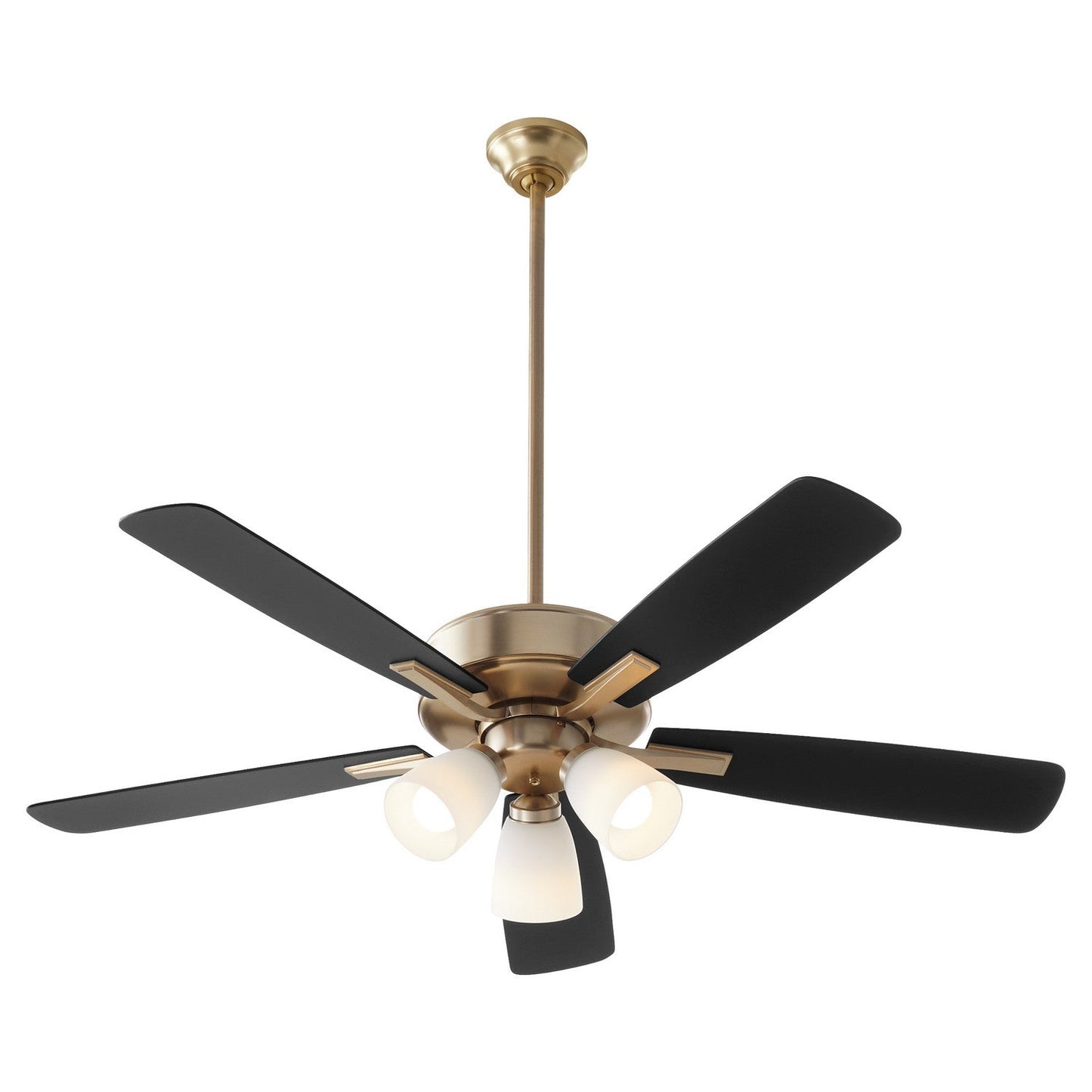 Quorum Ovation 4525-380 Ceiling Fan - Aged Brass