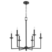 Quorum Eldorado 6005-6-59 Chandelier - Matte Black