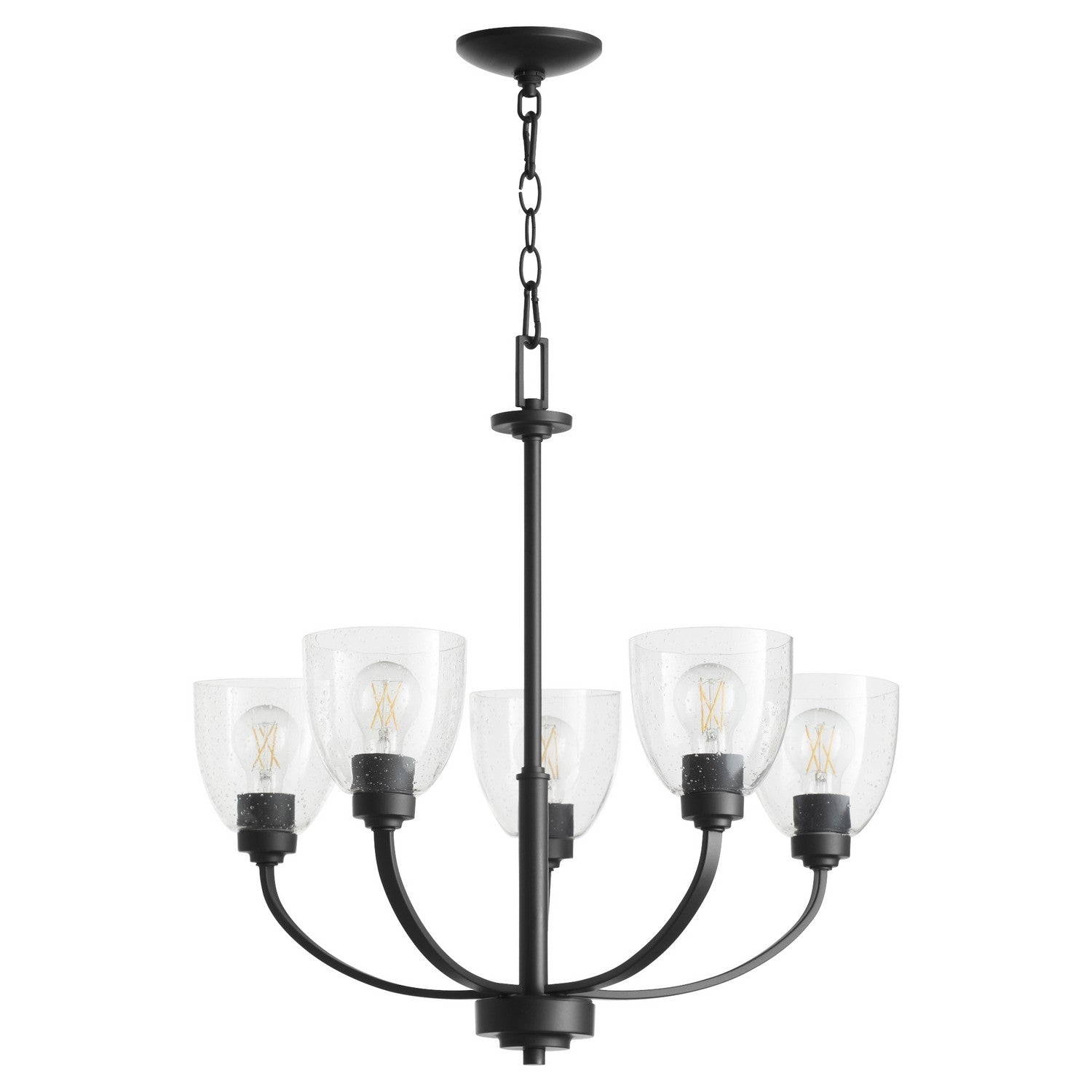 Quorum Reyes 6060-5-69 Chandelier - Textured Black