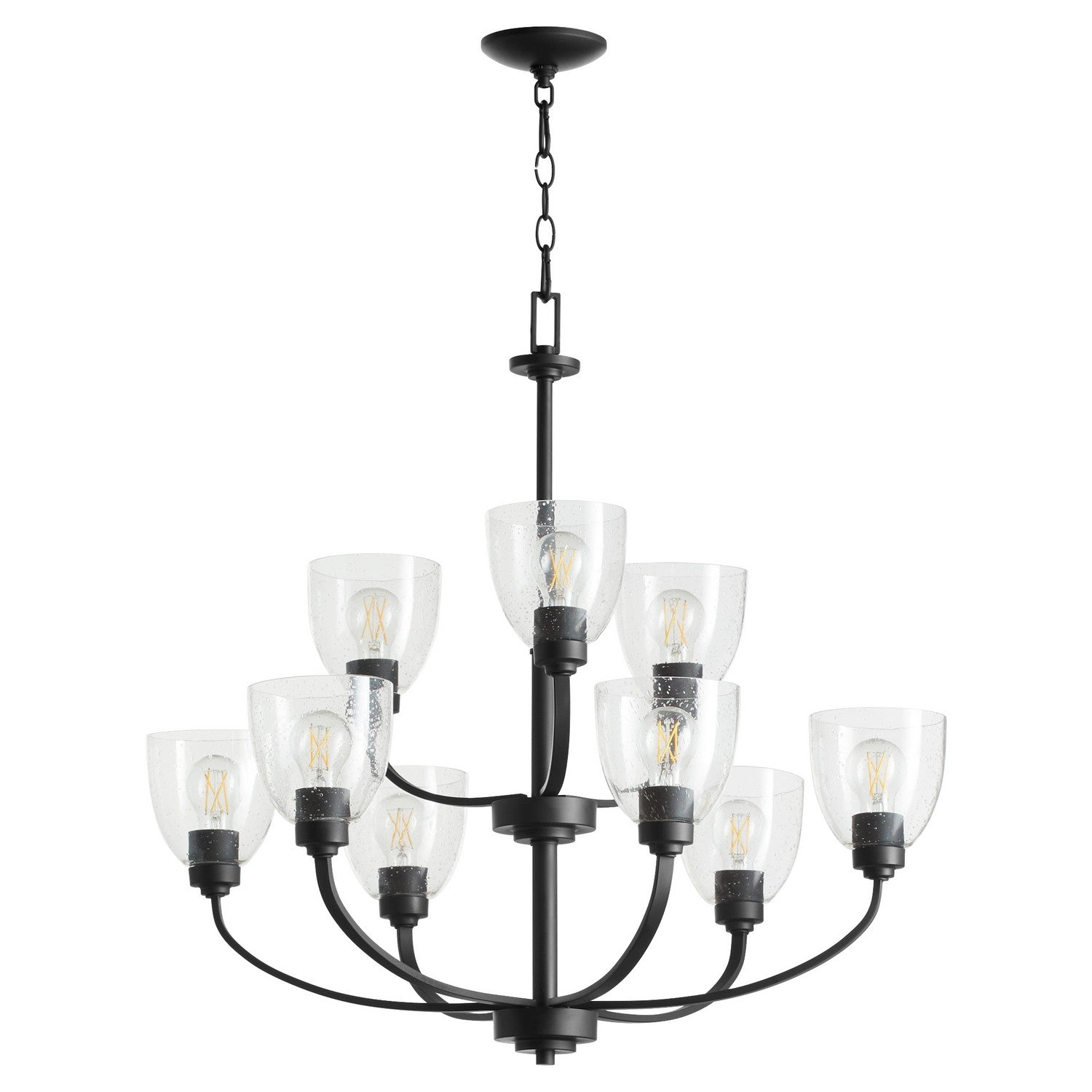 Quorum Reyes 6060-9-69 Chandelier - Textured Black