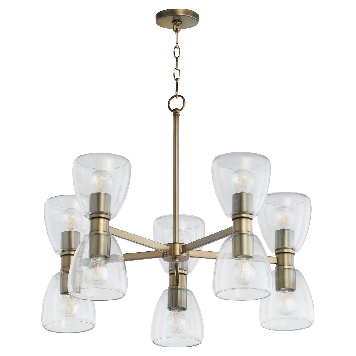 Quorum Relo 615-10-81 Chandelier - Dark Brass