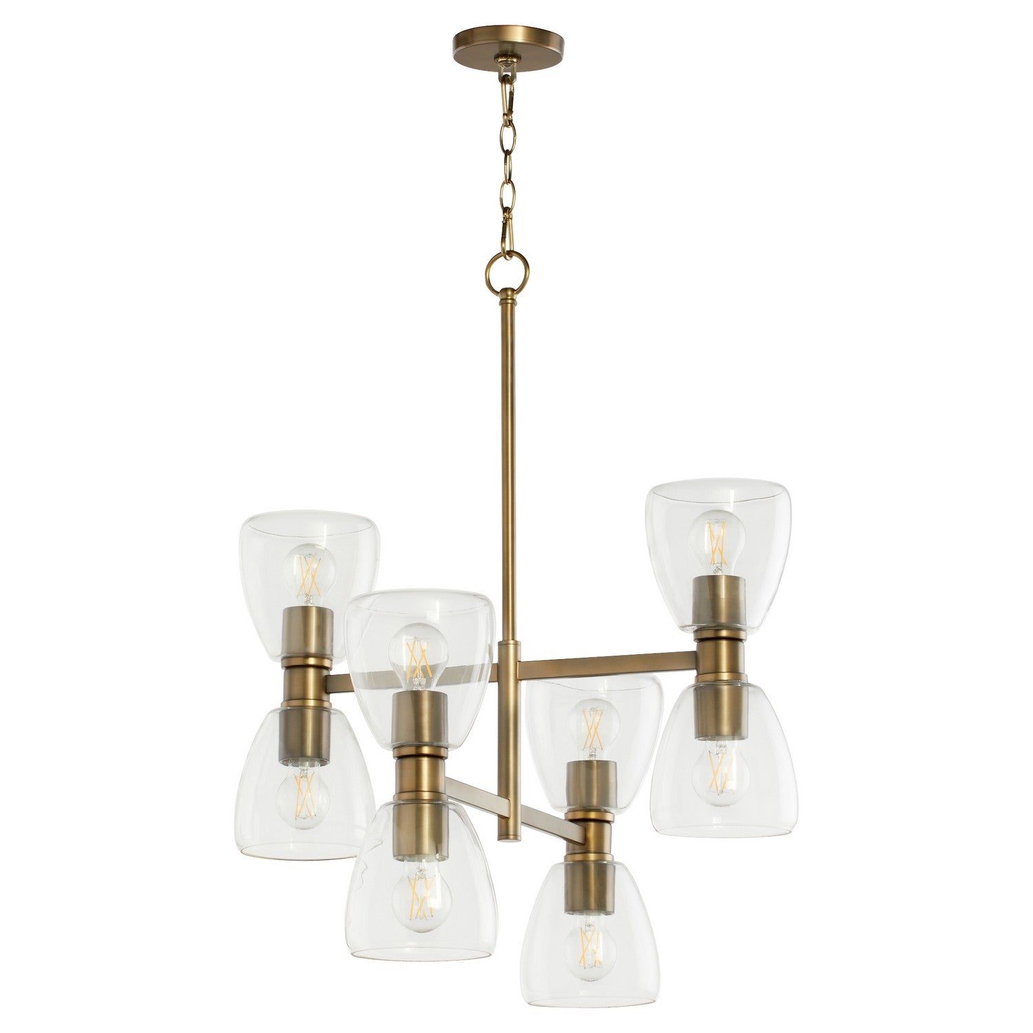 Quorum Relo 615-8-81 Chandelier - Dark Brass