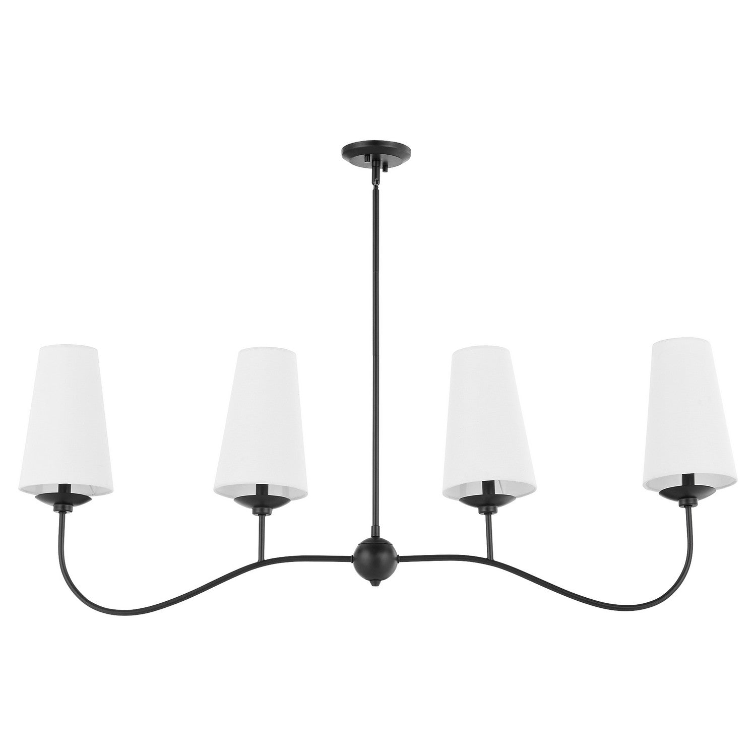 Quorum Euphora 616-4-59 Chandelier - Matte Black