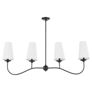 Quorum Euphora 616-4-59 Chandelier - Matte Black