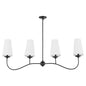 Quorum Euphora 616-4-59 Chandelier - Matte Black