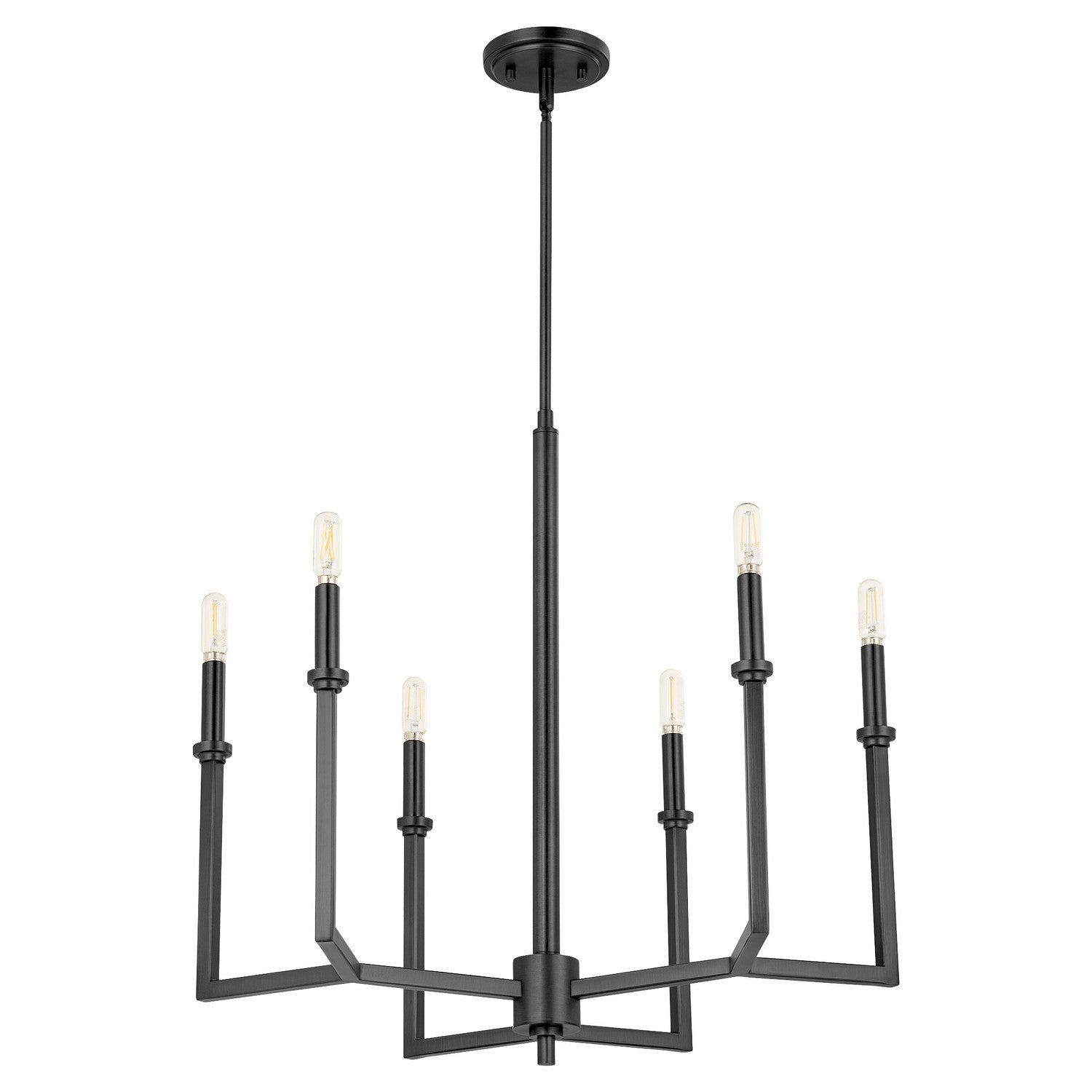 Quorum Merrick 6174-6-59 Chandelier - Matte Black