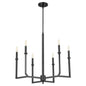 Quorum Merrick 6174-6-59 Chandelier - Matte Black