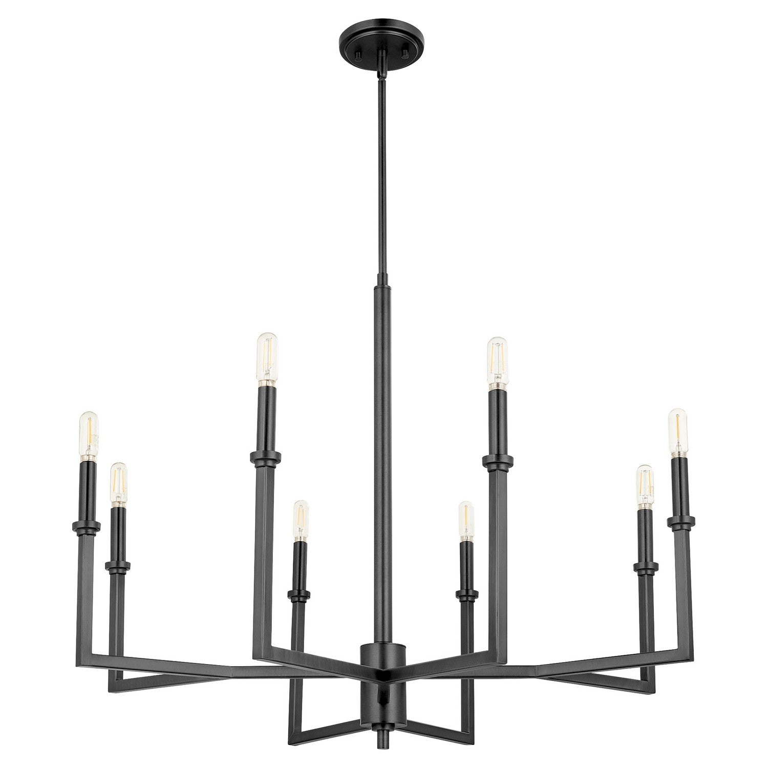 Quorum Merrick 6174-8-59 Chandelier - Matte Black