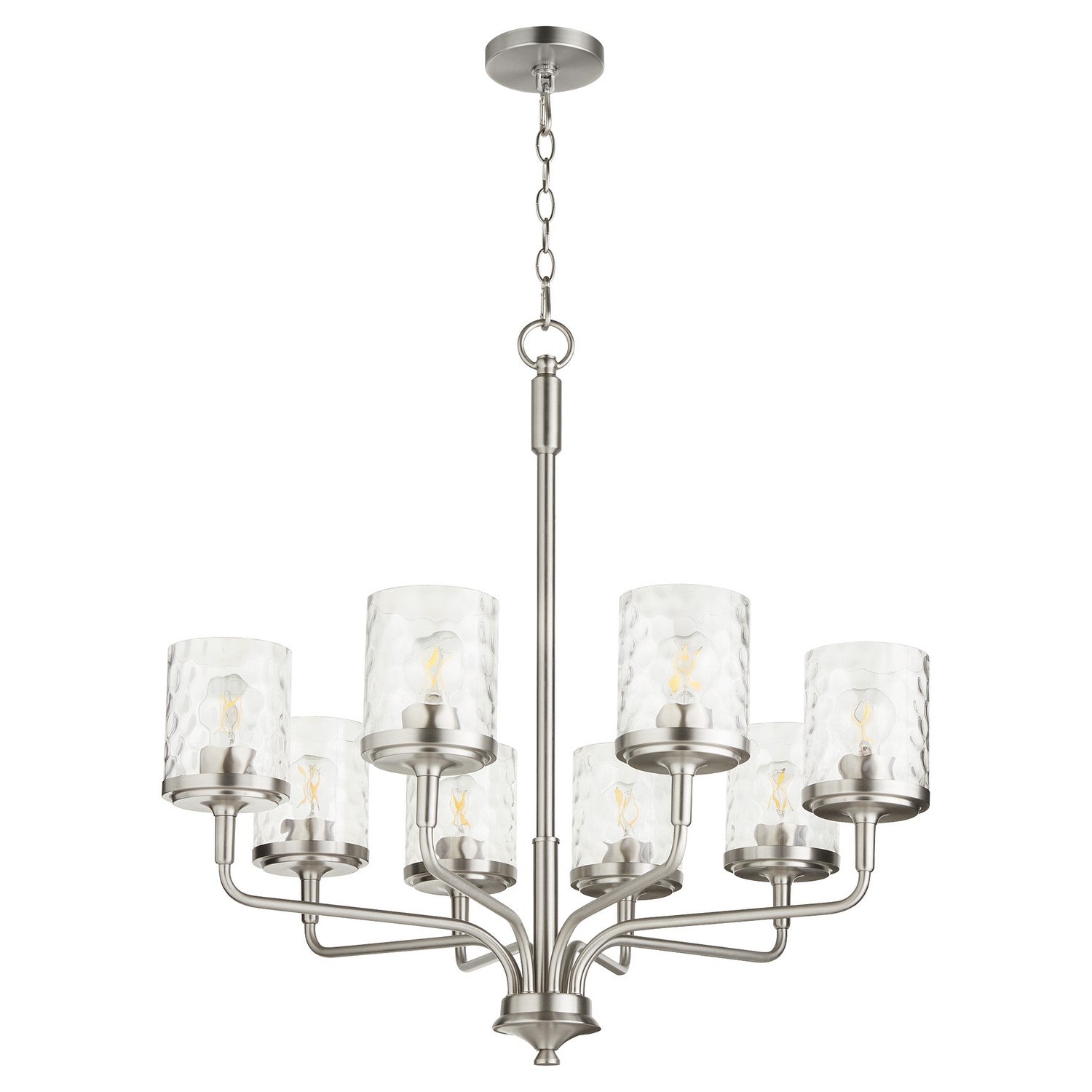 Quorum Starky 617-8-65 Chandelier - Satin Nickel