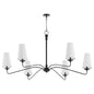 Quorum Euphora 636-6-59 Chandelier - Matte Black