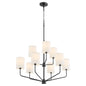 Quorum Harmony 657-9-59 Chandelier - Matte Black