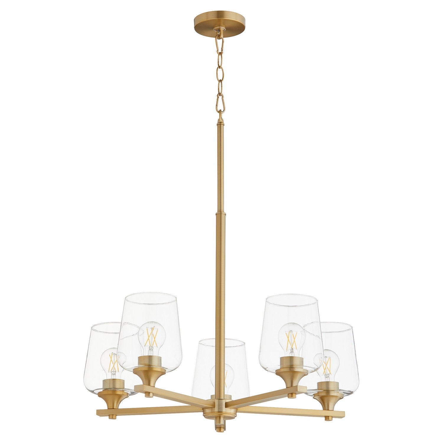 Quorum Veno 658-5-80 Chandelier - Aged Brass