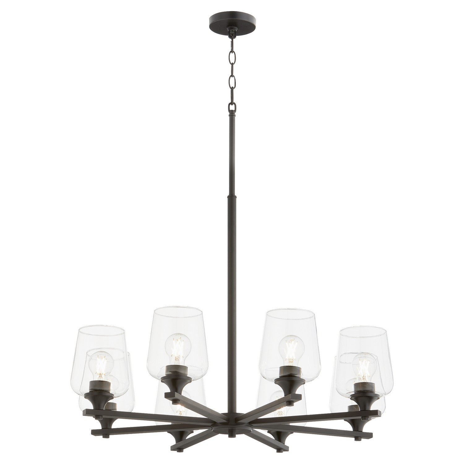 Quorum Veno 658-8-59 Chandelier - Matte Black