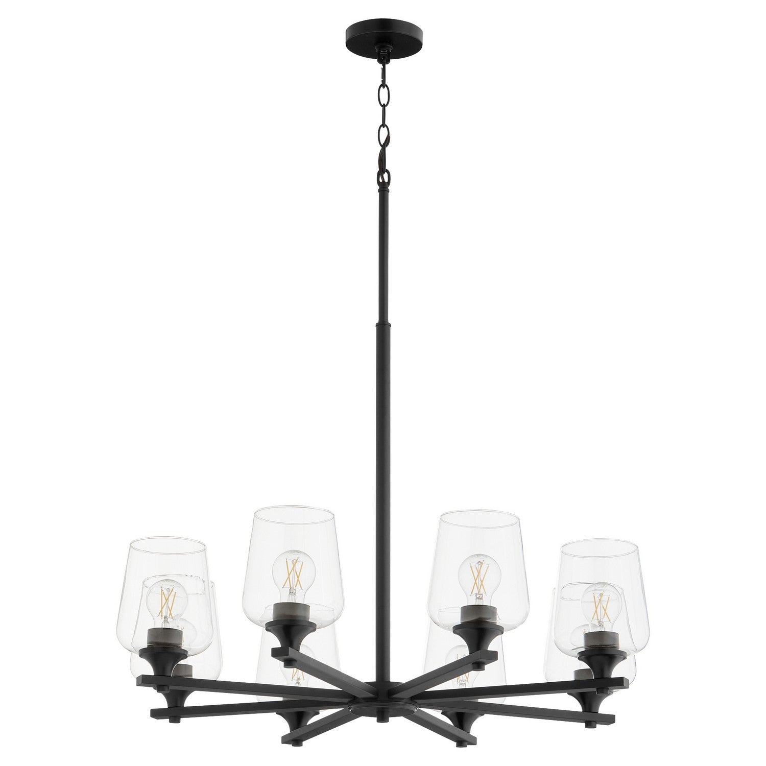 Quorum Veno 658-8-59 Chandelier - Matte Black