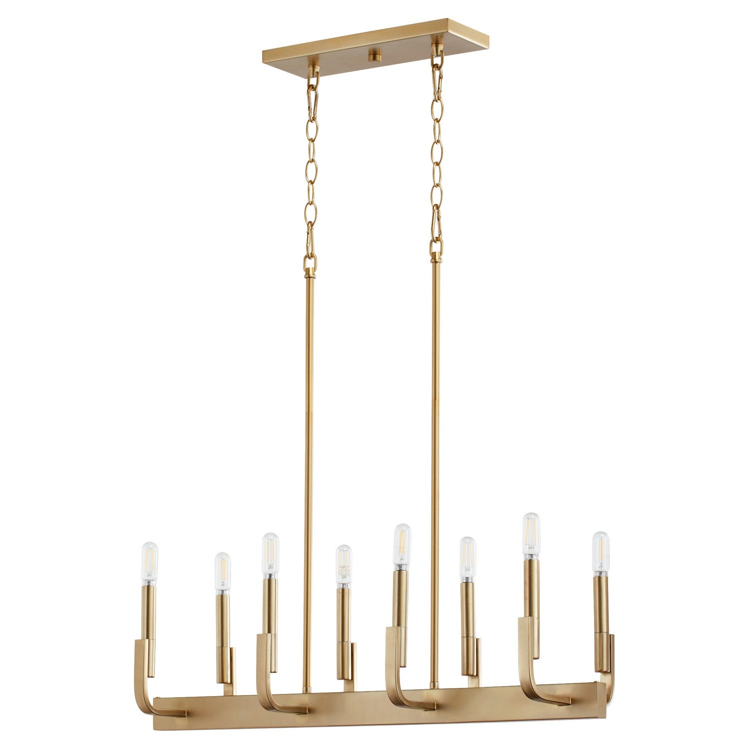 Quorum Tempo 6610-8-80 Island Light - Aged Brass