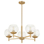 Quorum Lyon 678-5-80 Chandelier - Aged Brass