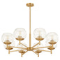 Quorum Lyon 678-8-80 Chandelier - Aged Brass