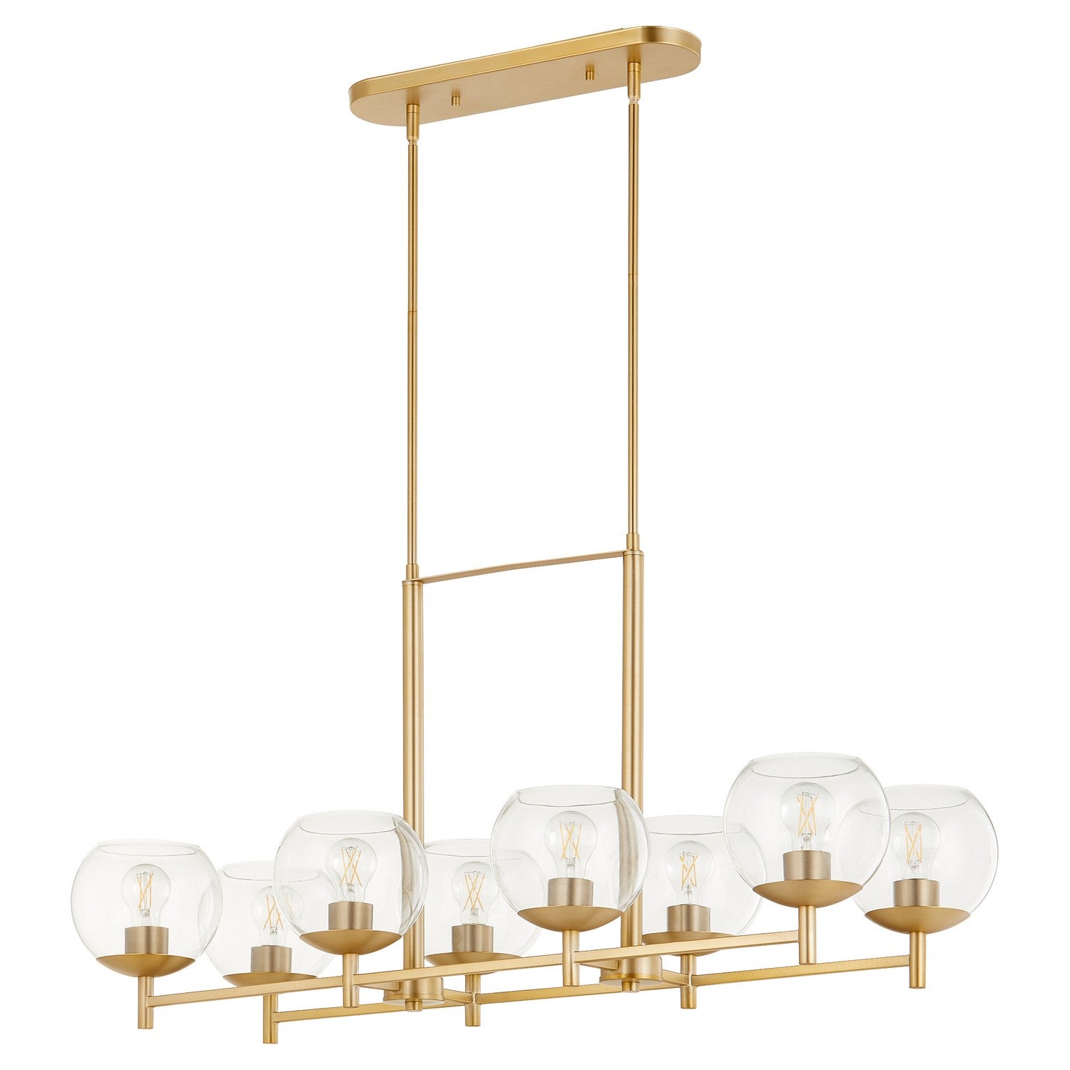 Quorum Lyon 688-8-80 Chandelier - Aged Brass