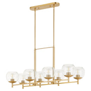 Quorum Lyon 688-8-80 Chandelier - Aged Brass