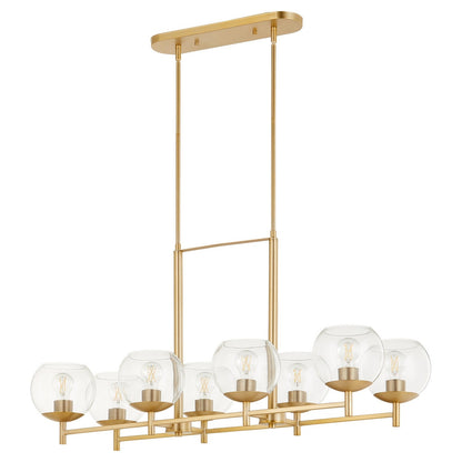 Quorum Lyon 688-8-80 Chandelier - Aged Brass
