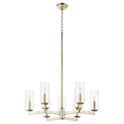 Quorum Merrick 674-9-60 Chandelier - Aged Silver Leaf