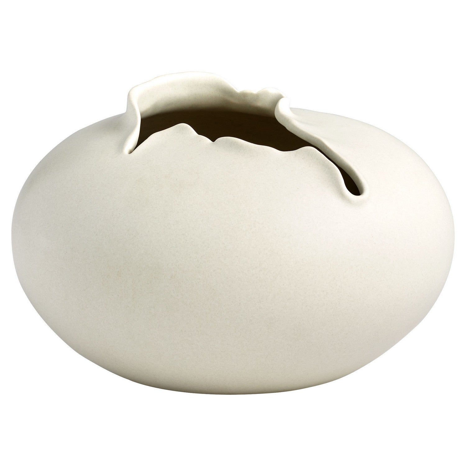 Cyan Design 11403 Tambora Vase - Off White - Medium