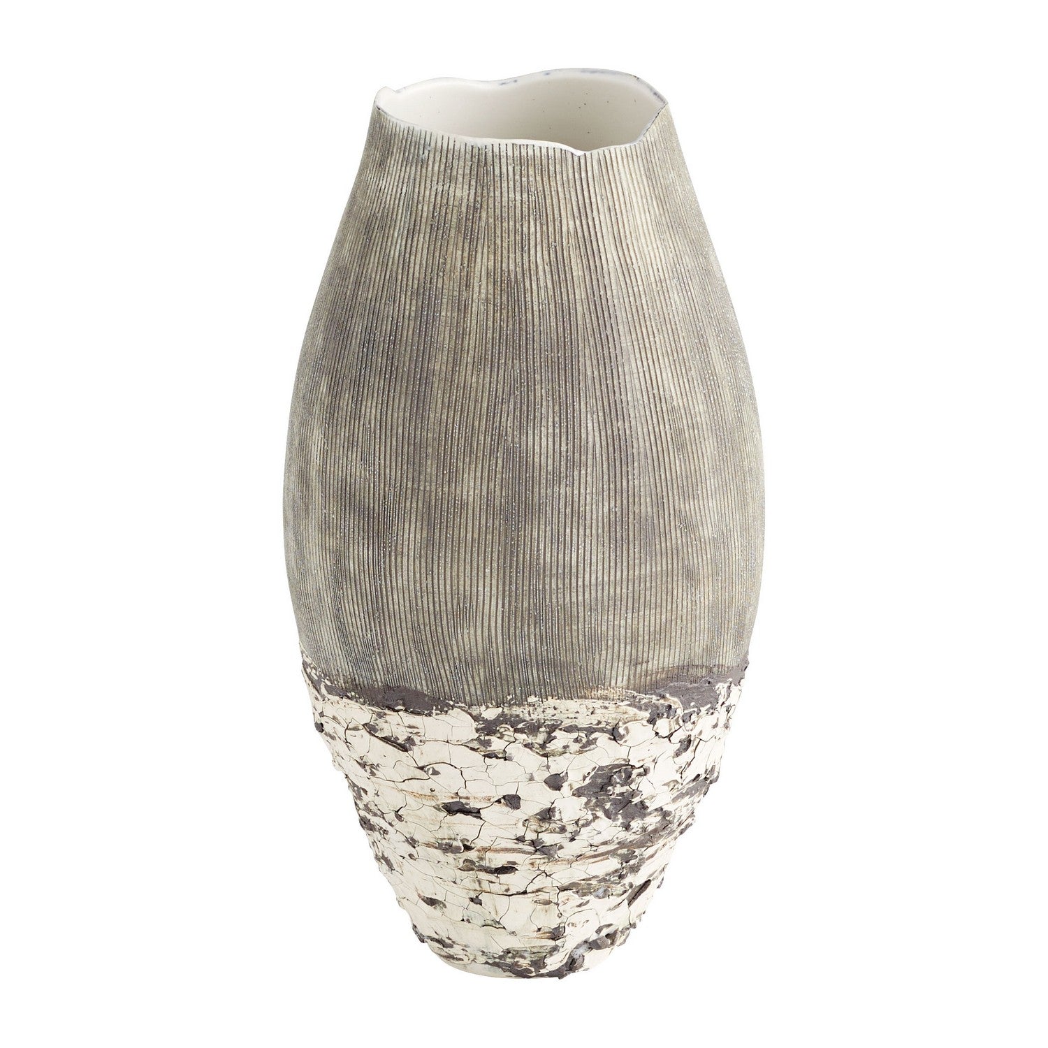Cyan Design 11412 Calypso Vase - Off White - Brown - Medium