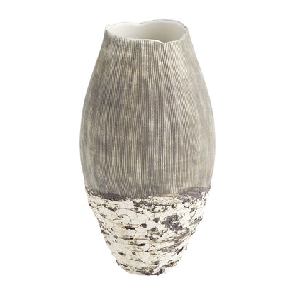 Cyan Design 11412 Calypso Vase - Off White - Brown - Medium