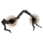 Cyan Design 11434 Ichiyo Wall Decor - Black - Gold Accents - Small