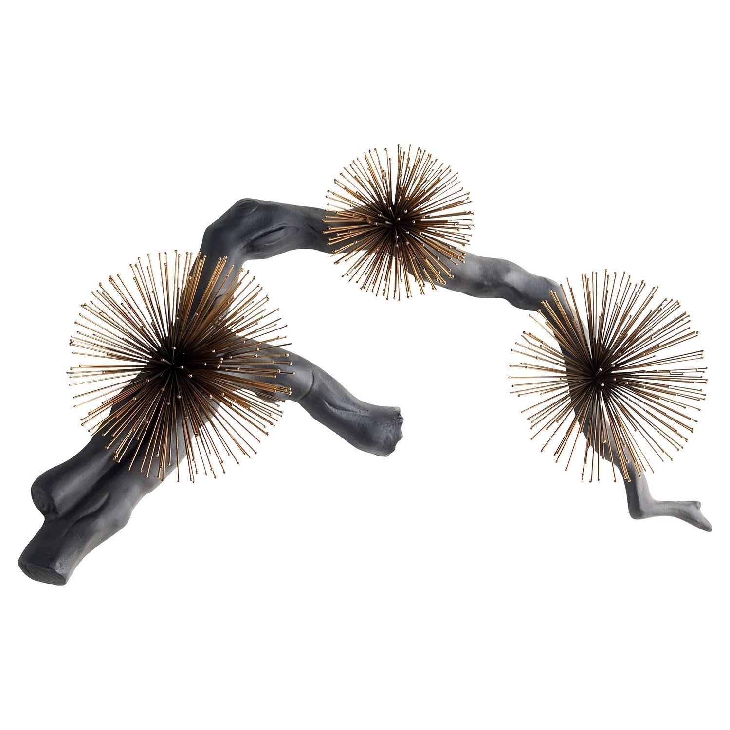 Cyan Design 11435 Ichiyo Wall Decor - Black - Gold Accents - Medium