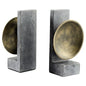 Cyan Design 11500 Taal Bookends - Black - Brass - Black and Brass