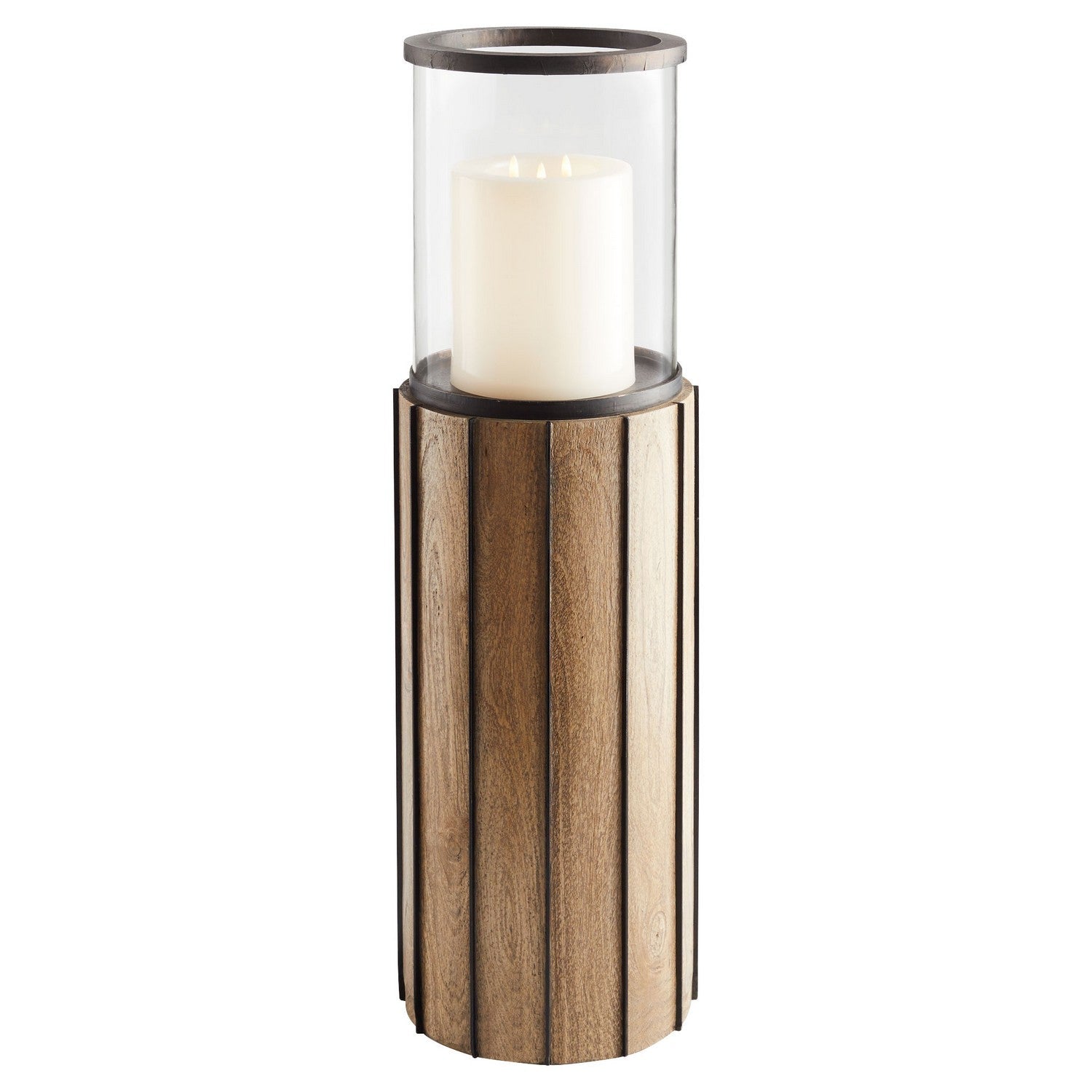 Cyan Design 11539 Reed Floor Hurricane - Bronze - Small