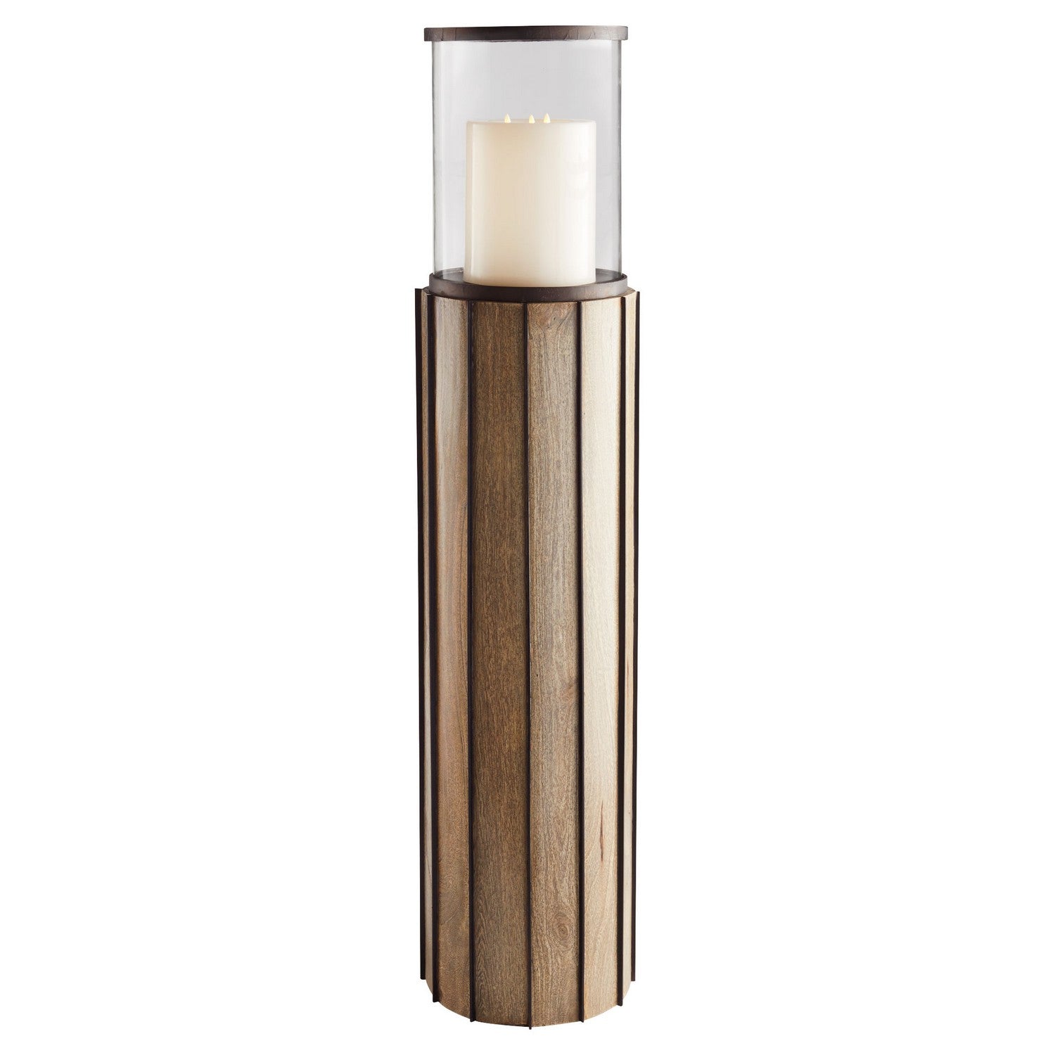 Cyan Design 11541 Reed Floor Hurricane - Bronze - Large