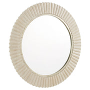 Cyan Design 11612 Estriada Round Mirror - Cerused White