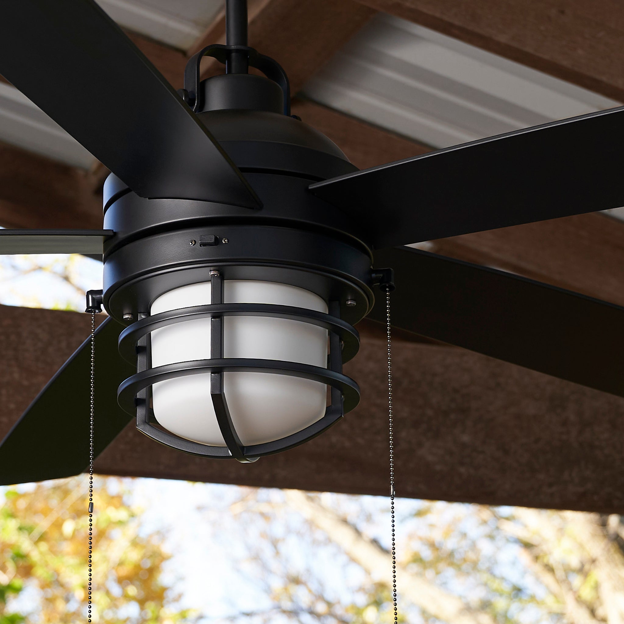 Quorum Niles 133645-59 Patio Fan - Matte Black