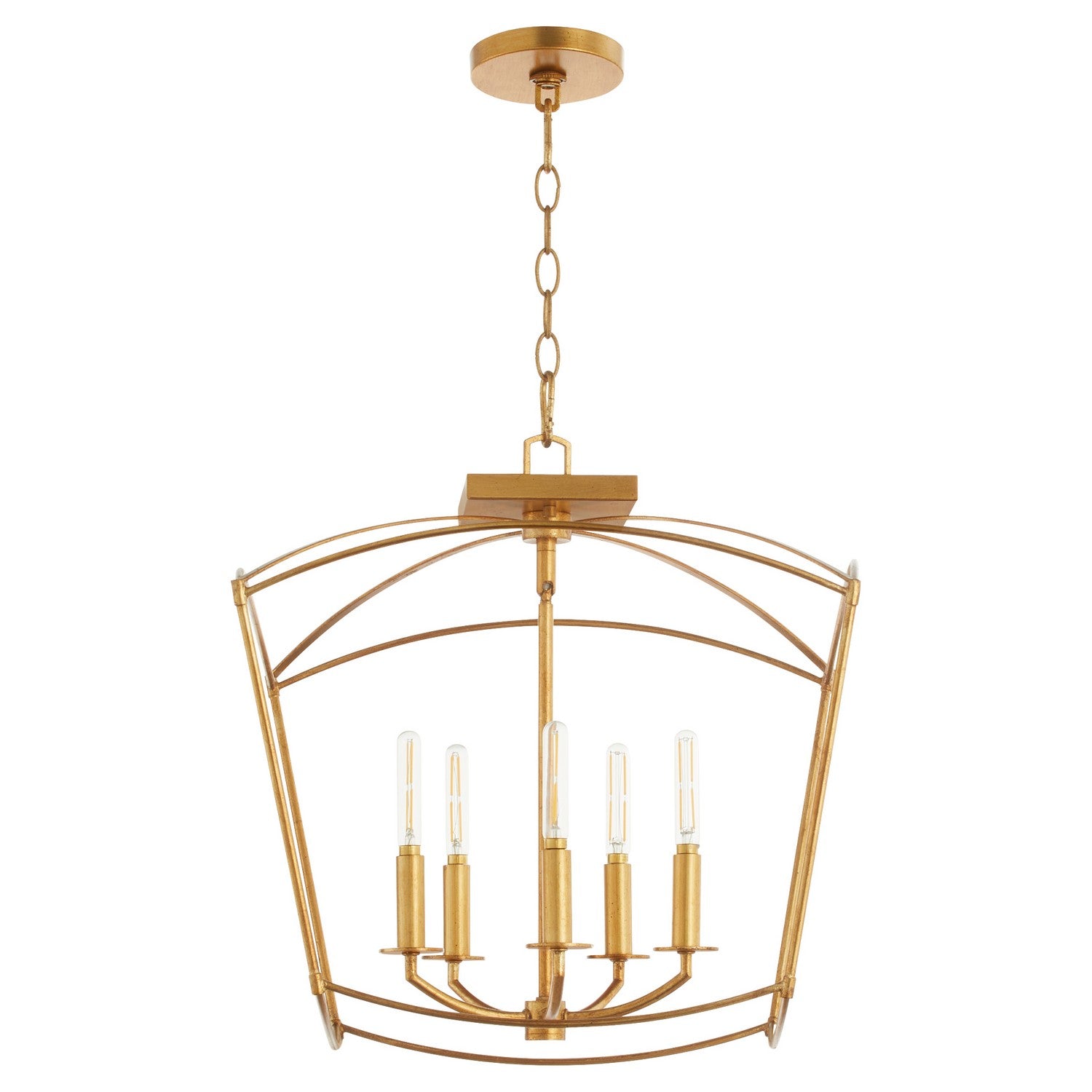 Quorum Mantle 2812-18-74 Dual Mount - Gold Leaf