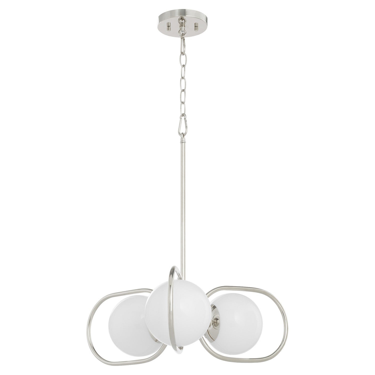 Quorum Belmont 6137-3-62 Chandelier - Polished Nickel