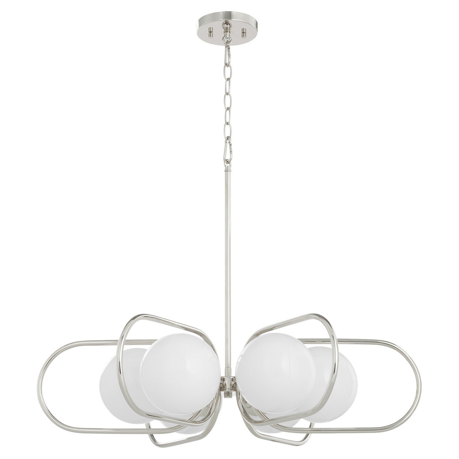 Quorum Belmont 6137-6-62 Chandelier - Polished Nickel