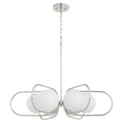 Quorum Belmont 6137-6-62 Chandelier - Polished Nickel