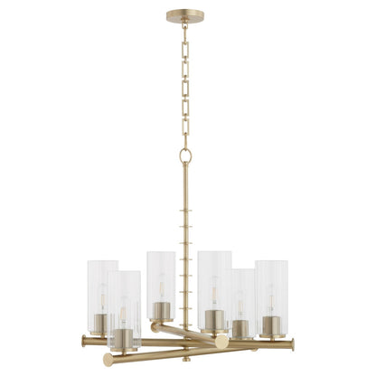 Quorum Juniper 641-6-80 Chandelier - Aged Brass