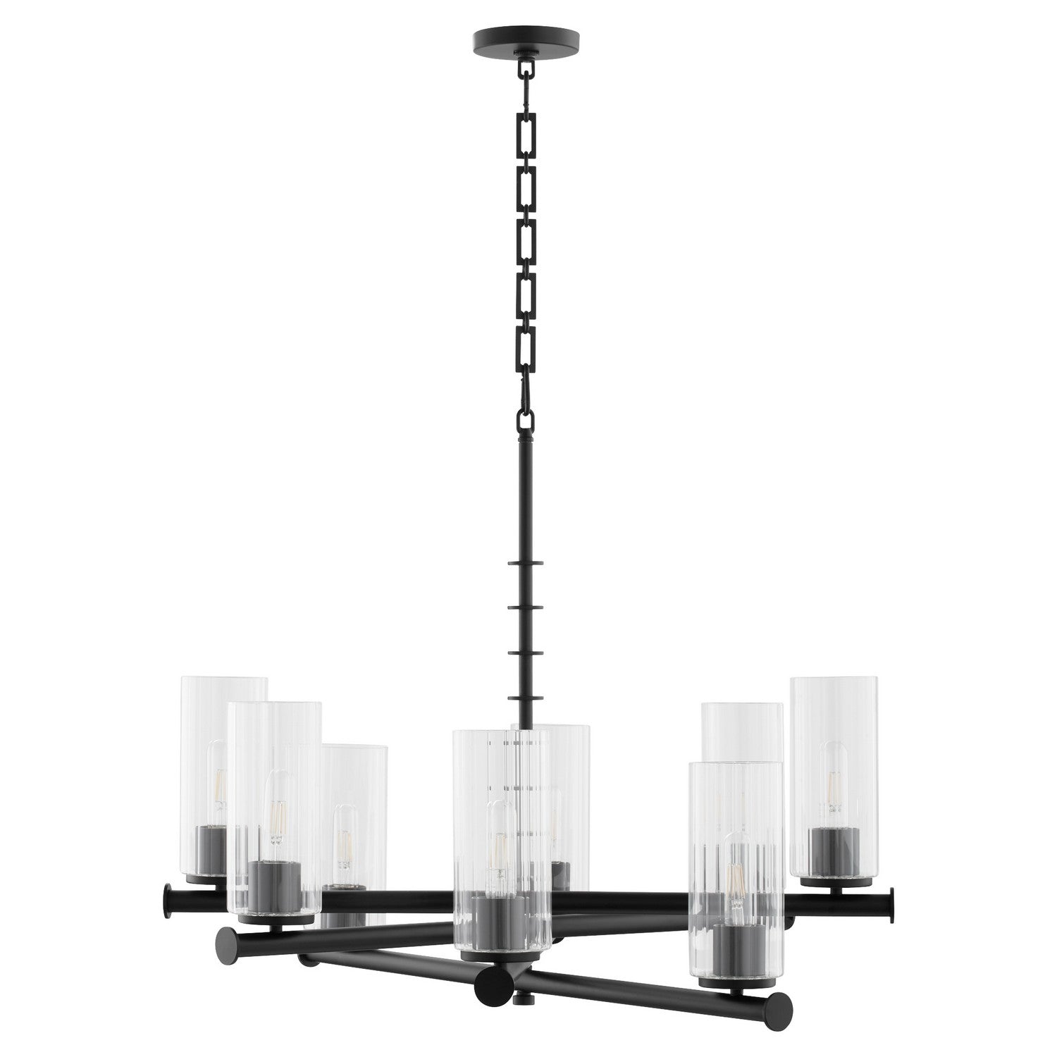 Quorum Juniper 641-8-59 Chandelier - Matte Black