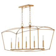 Quorum Mantle 6512-5-74 Chandelier - Gold Leaf