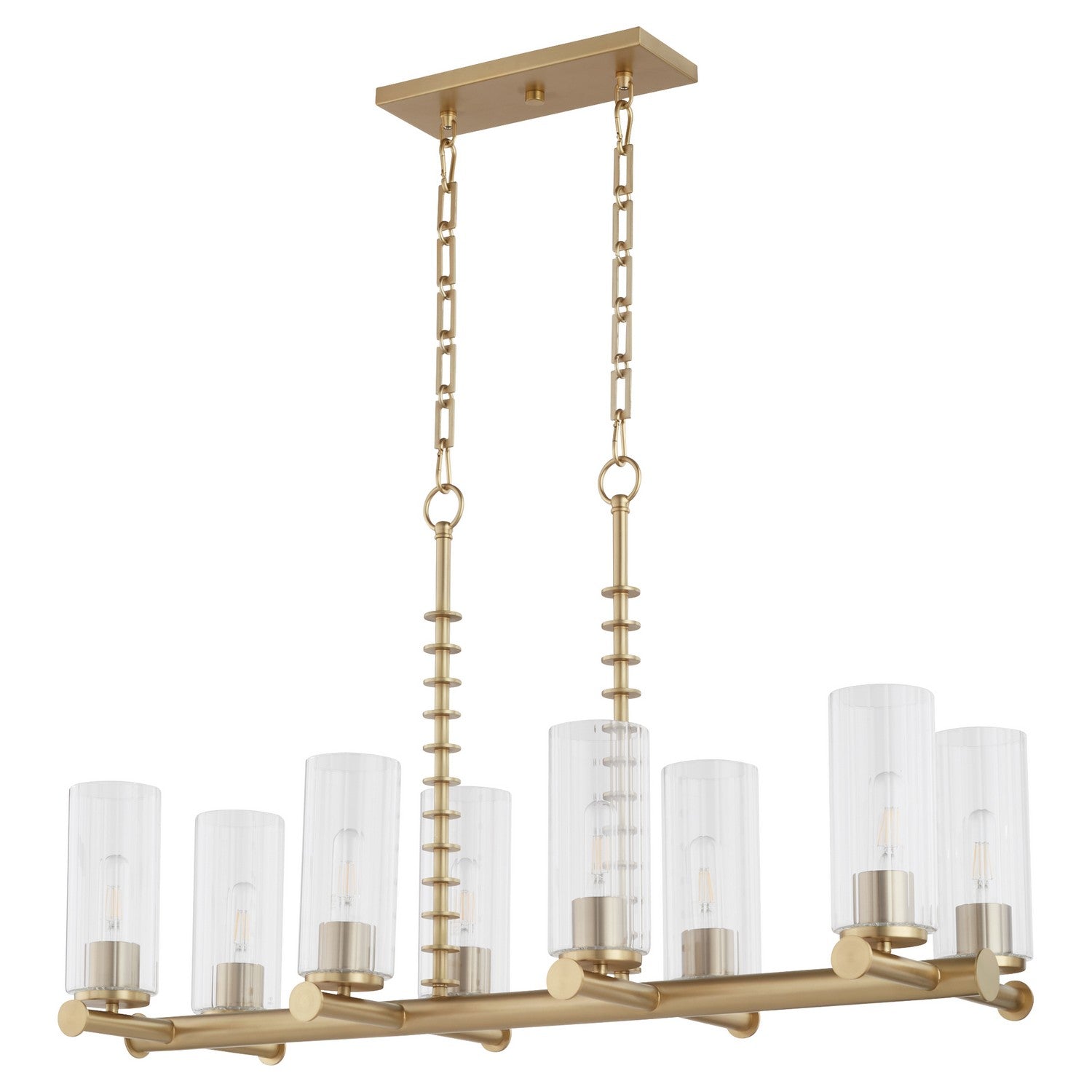 Quorum Juniper 651-8-80 Chandelier - Aged Brass