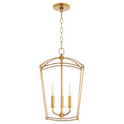 Quorum Mantle 6812-3-74 Entry - Gold Leaf