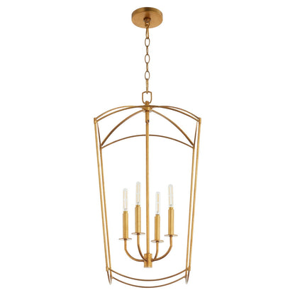 Quorum Mantle 6812-4-74 Entry - Gold Leaf