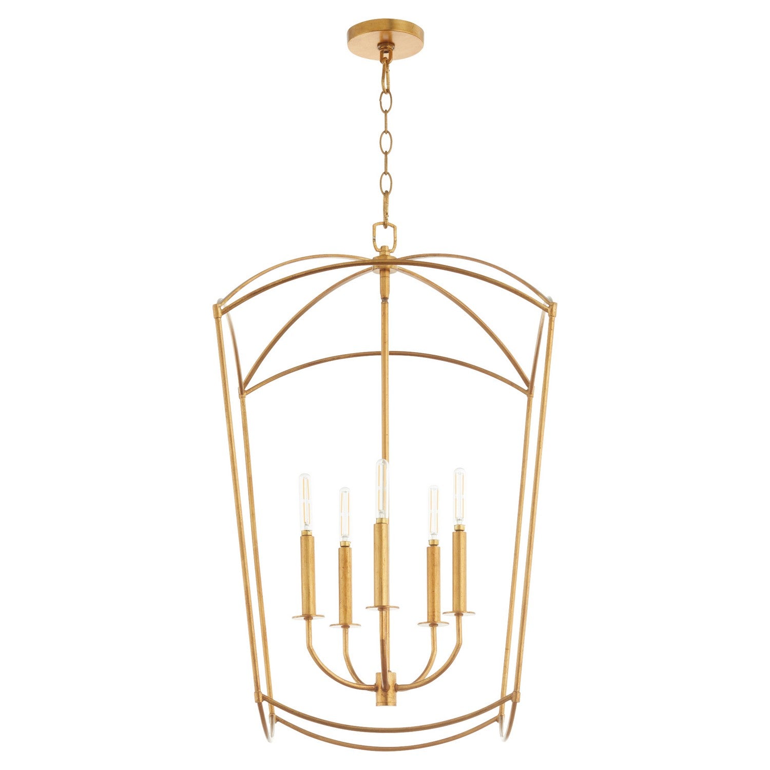 Quorum Mantle 6812-5-74 Entry - Gold Leaf