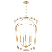 Quorum Mantle 6812-5-74 Entry - Gold Leaf