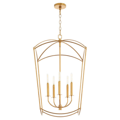Quorum Mantle 6812-5-74 Entry - Gold Leaf