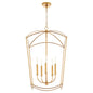 Quorum Mantle 6812-5-74 Entry - Gold Leaf