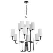 Quorum Charlotte 698-12-59 Chandelier - Matte Black